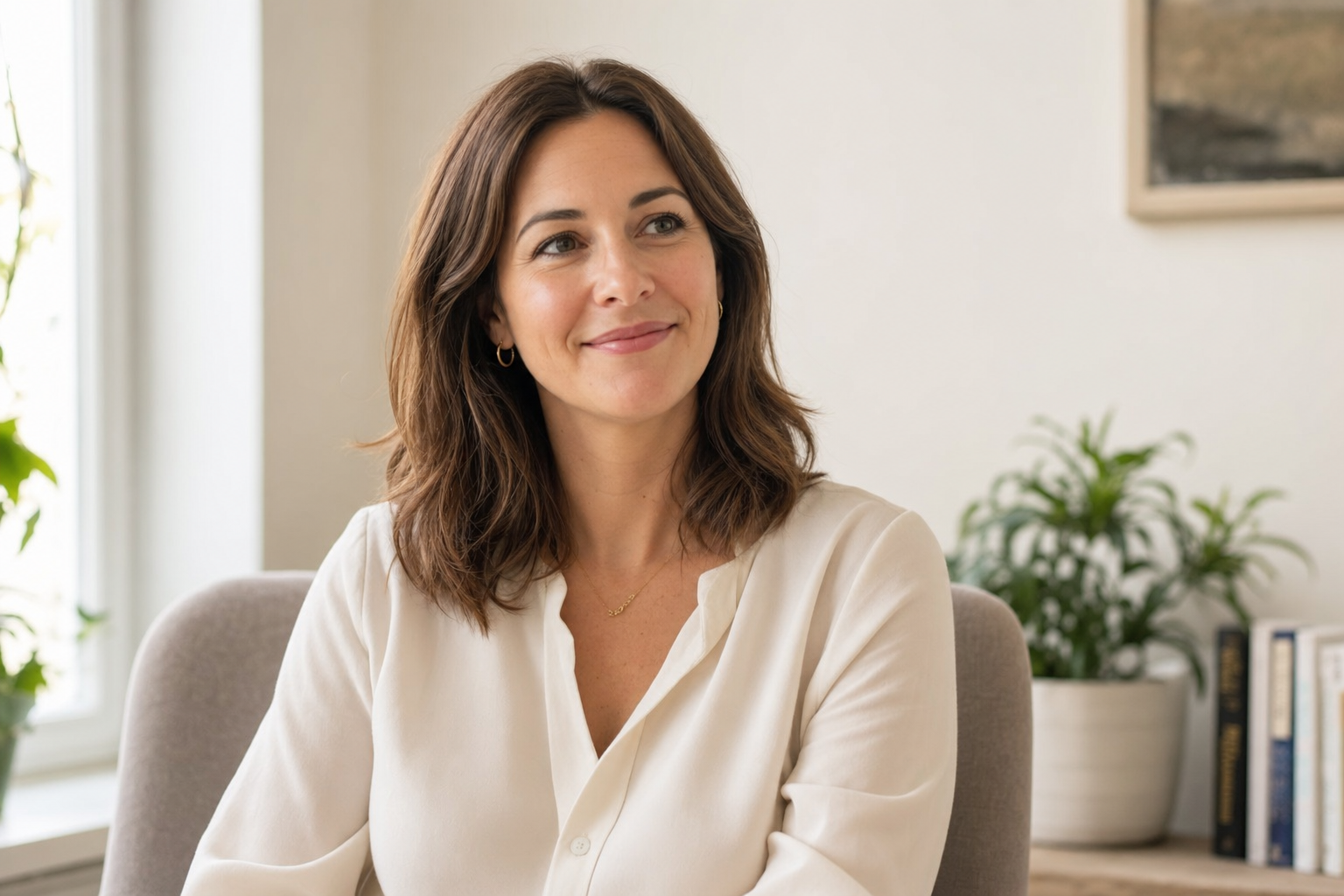 Portrait of Dr. Maya Sullivan, a clinician at This Psych.
